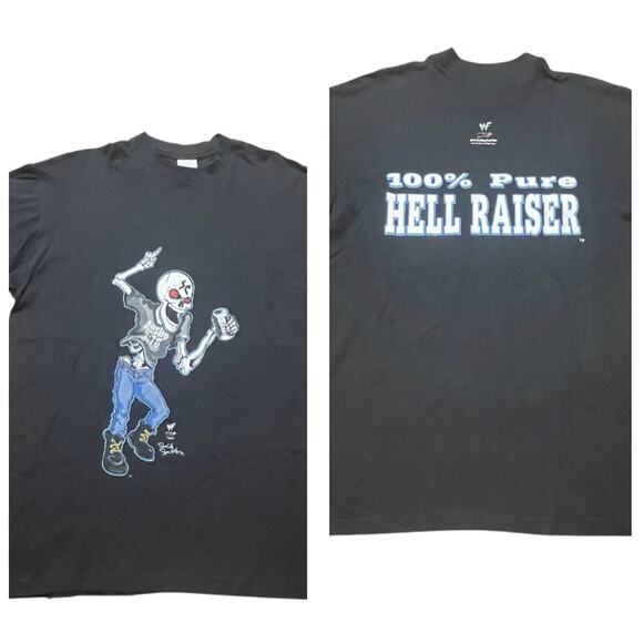 NEW Stone Cold Steve Austin T Shirt Mens Large Black Hell Yeah WWF Vintage 1997 - Picture 1 of 11